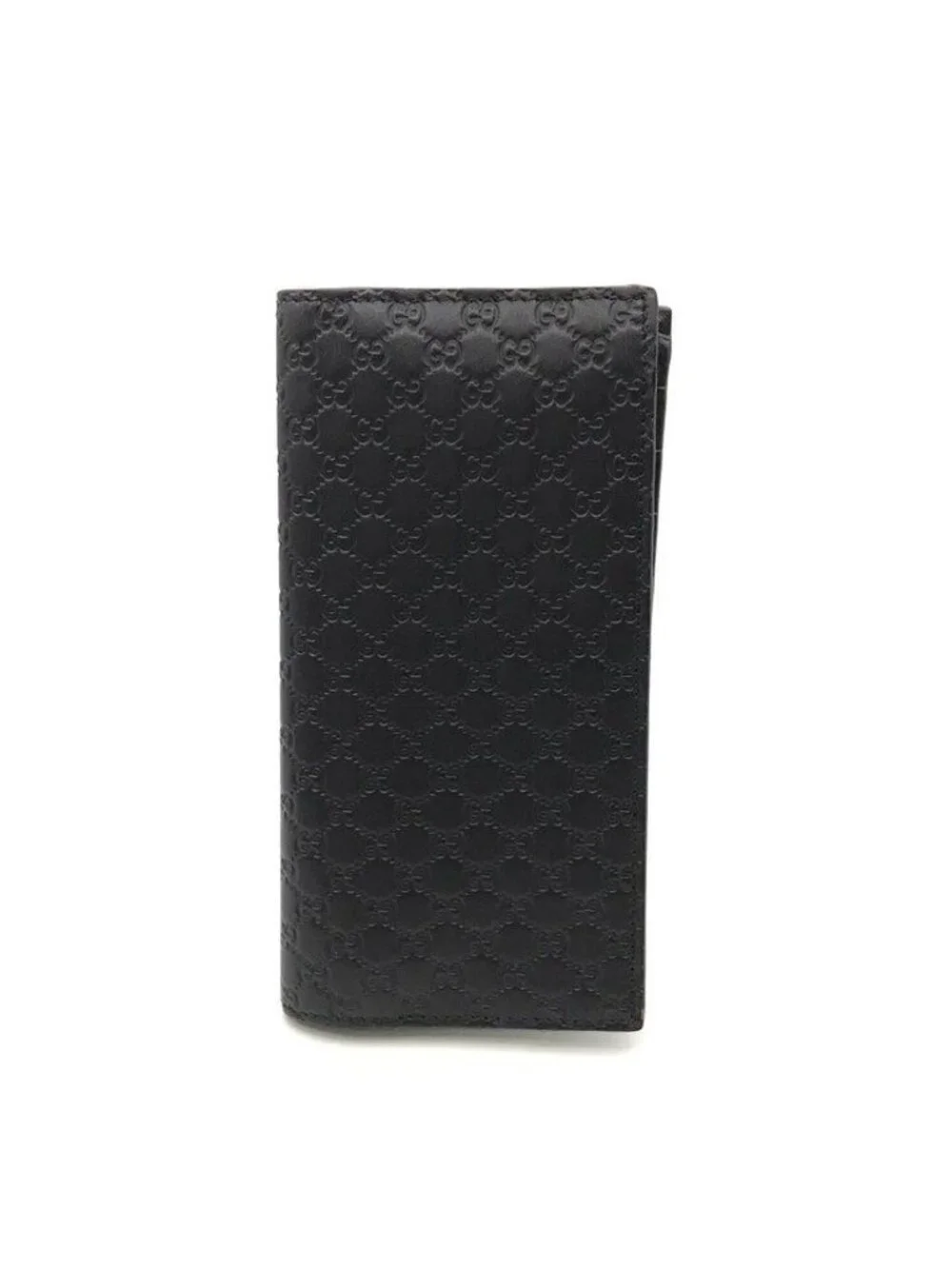Gucci Micro Guccissima Wallet Bifold Leather Black